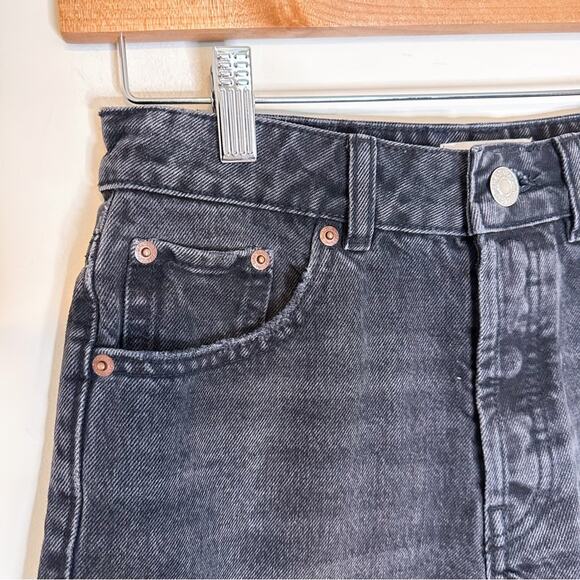 Zara Black Cut off Distressed Shorts - Picture 2 of 4